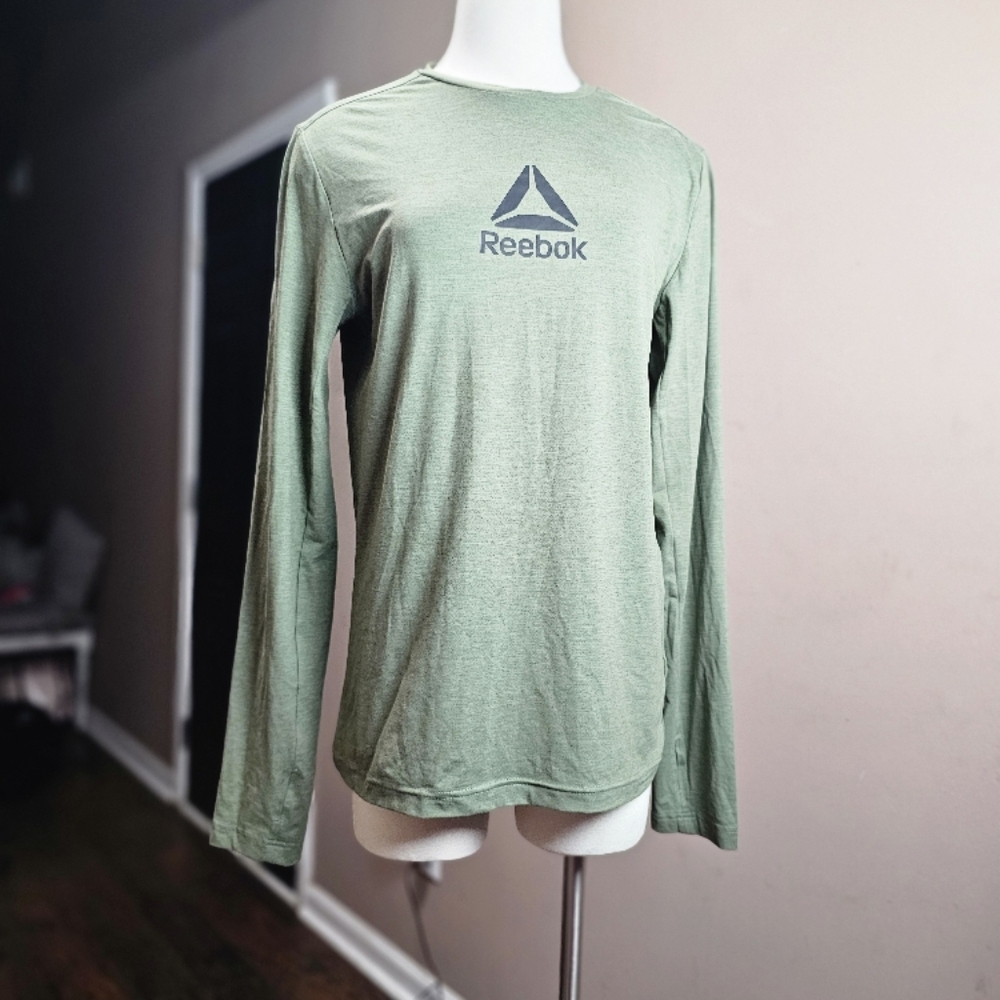 Reebok Green Long Sleeve Shirt